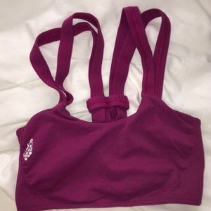 free people movement purple sports bra
